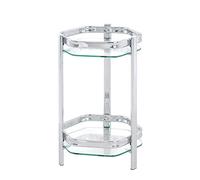 Porte-Plantes Verre Orchidea 45cm Argent