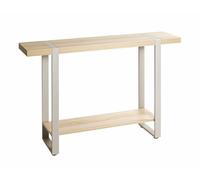 HAKU Console chêne Naturel, Gris Cachemire, Métal, Panneaux de Particules alvéolaires - Dim.: L 120 x H 82 x P 30 cm, Style: Moderne