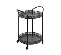 HAKU Desserte de cuisine Loniba métal L 51 x H 71 x P 42 cm Style Art Déco Noir