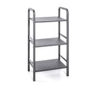 HAKU étagère Gris, métal - Dim.: L 40 cm x H 81 cm x P 28 cm, Style: Modern