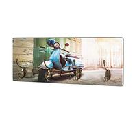 HAKU garderobe Murale Bronze, Motif, MDF, métal - Dim.: L 50 cm x H 20 cm x P 5 cm, Style: Industrial