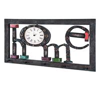HAKU garderobe Murale Motif, Vintage, MDF, métal - Dim.: L 70 cm x H 35 cm x P 8 cm, Style: Industrial