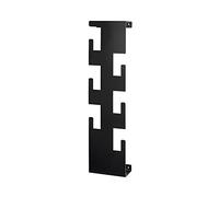 HAKU garderobe Murale Noir, Acier - Dim.: L 15 cm x H 60 cm x P 8 cm, Style: Modern