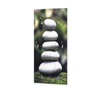 HAKU garderobe Murale Optique INOX, Motif, MDF, métal - Dim.: L 45 cm x H 100 cm x P 8 cm, Style: Industrial