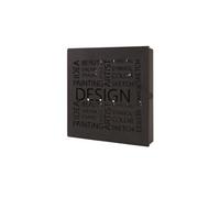 Haku mï¿½bel 44525 boï¿½te ï¿½ clï¿½s acier noir 5 x 22 x 24 cm