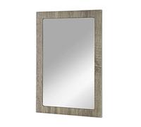 HAKU Miroir chêne Truffe, MDF - Dim.: L 40 cm x H 60 cm x P 2 cm, Style: Modern