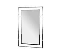 HAKU Miroir chromé, métal, Miroir - Dim.: L 50 cm x H 80 cm x P 3 cm, Style: Modern