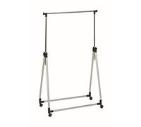 HAKU Möbel Portant alu, Acier - Dim.: L 89 cm x H 100-165 cm x P 47 cm, Style: Modern