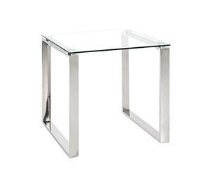 HAKU Möbel Table basse, acier inoxydable, L 55 x P 55 x H 55 cm