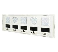 Paris Prix Patère murale vintage Cœur 77 cm Blanc