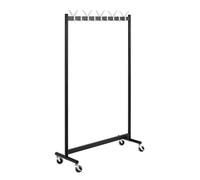 HAKU Portant alu, Noir, Aluminium, métal - Dim.: L 103 cm x H 174 cm x P 39 cm, Style: Modern