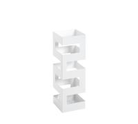 HAKU Porte-parapluies, Blanc, métal - Dimensions : L 16 x H 48 x P 16 cm, Style : Moderne