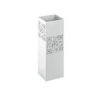 HAKU Porte-parapluies, Blanc, métal - Dimensions : L 16 x H 48 x P 16 cm, Style : Moderne