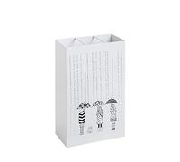 HAKU Porte-parapluies métal blanc – L30 x H48 x P16 cm – Style moderne