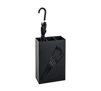 HAKU Porte-parapluies Moderne, Noir, en métal - Dimensions : L 30 x H 48 x P 16 cm