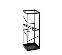 HAKU Porte-parapluies, Noir, métal - Dimensions : L 17 x H 49 x P 17 cm, Style : Moderne