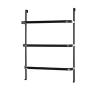 HAKU Porte-Serviettes à Suspendre à Une Porte Noir, métal - Dim.: L 55 cm x H 78 cm x P 21 cm, Style: Modern