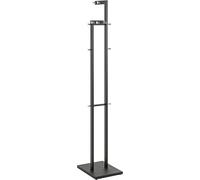 HAKU Portemanteau chromé, noir, métal Porte-manteaux - Dimensions : L 42 x H 175 x P 30 cm, style : moderne