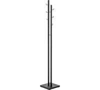 HAKU Portemanteau noir, métal - Dimensions : L 29 x H 176 x P 29 cm, style : moderne