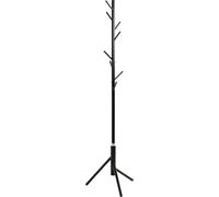 HAKU Portemanteau noir, portemanteau sur pied en métal - Dimensions : H 173 x Ø 48 cm, style : traditionnel