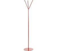 HAKU Portemanteau rouge corail, portemanteau sur pied en métal - Dimensions : H 173 x Ø 35 cm, style : moderne