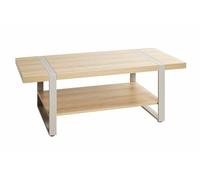 HAKU Möbel Table Basse chêne Naturel, Gris Cachemire, Métal, Panneaux de Particules alvéolaires - Dim.: L 120 x H 45 x P 60 cm, Style: Moderne