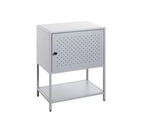 HAKU Table Console Gris - Console étroite de Forme rectangulaire, en métal - Dimensions : L 45 cm x H 60 cm x P 30 cm - Style : Moderne