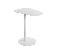 HAKU Table d'appoint Blanche en métal, Petite Table Basse - Dimensions : L 53 x H 60 x P 38 cm Style : Moderne