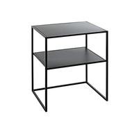 HAKU Table d'appoint en métal Cromano L 50 x H 60 x P 40 cm Style moderne Noir