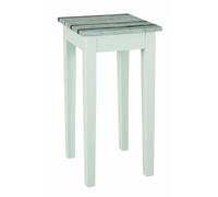 HAKU Table d'appoint pin maritimo, Blanc, MDF - Dim.: L 30 cm x H 61 cm x P 30 cm, Style: Coastal Furniture