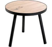 Paris prix Table d'appoint ronde - Chêne et noir