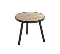 Mes Table d'appoint ronde - Chêne et noir