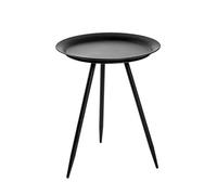 Table d'Appoint Design en Métal Laqué 47cm Noir