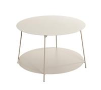 HAKU Table d'appoint Ronde, Gris Cachemire, métal, Petite Table Basse Ronde - Dimensions : H 40 x Ø 65 cm Style : Moderne