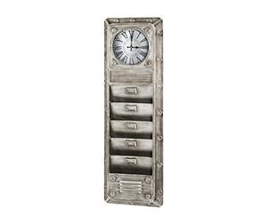 HAKU Tableau Pense-bête Anthracite, Verre, métal - Dim.: L 38 cm x H 120 cm x P 8 cm, Style: Industrial