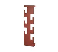HAKU Warderobe Murale Rouge Corail, Acier - Dim.: L 15 x H 60 x P 8 cm, Style: Moderne