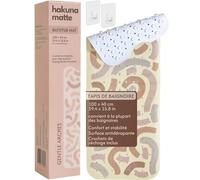 Hakuna Matte Bathtub Mat - Gentle Arcs 100 x 40 cm Kinder Badewannenmatte rutschfest, INKL. Haken, rutschfeste Badematte BPA Frei