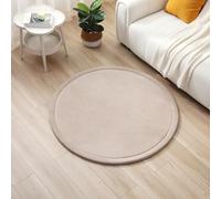 Hakuna Matte Tapis d’Éveil Beige Ø 120 cm Rond - Épaisseur 2,5 cm, Tapis de Jeu Confortable, Antidérapant, Surface Douce pour Bébé et Enfant, Idéal pour la Chambre et l'Éveil
