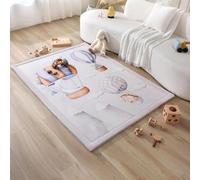 Hakuna Matte Tapis d'éveil Bébé 170x120x2,5cm, Ballons Dinosaure - Tapis de Jeux avec Mousse Mémoire de Haute Qualité - Tapis Antidérapant pour Bébé, Tapis de Sol Enfant, Tatami Bébé