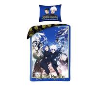 Halantex Jujutsu Kaisen Hidden Inventory Premature Death - Parure de lit - Housse de couette 140 x 200 cm avec taie d'oreiller 70 x 90 cm - Microfibre - Multicolore