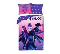 Halantex Kpop Parure de lit réversible 140 x 200 cm | Couette 140 cm x 200 cm, taille européenne oreiller 70 cm x 90 cm, chambre d'enfant et d'adolescent, design réversible