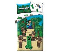 Halantex Minecraft Linge de lit 140×200 cm, 70×90 cm HAX604517