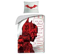Halantex Parure de lit Batman, 140 x 200 cm + 70 x 90 cm, 100 % coton
