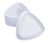 Halatua Moule à Sushi Triangle, 2 Pièces Presse Moule Onigiri Sushi Maker Moule, Triangle Presse Moule décoration Maison Cuisine Cuisine Bricolage