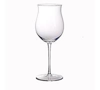 HALAWAKA Lot de 2 verres à vin rouge en forme de tulipe avec fond concave en cristal avec nœud papillon noir