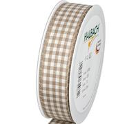 HALBACH Bandes de Soie à Carreaux Bande, Polyester, Lin, 2500.0 x 2.5 x 0,1 cm