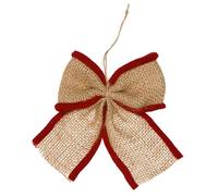 Halbach Seidenbänder Ensemble de nœuds en jute premium | Grand nœud cadeau pour décoration de Noël et ornement d'arbre