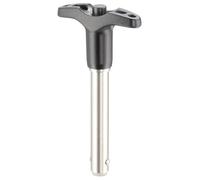 HALDER 22340.0036 Boulon autobloquant à bille avec goupille en T, noir, d1=8 mm/l1=30 mm