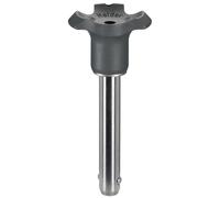 HALDER 22400.0075 Boulons à billes à ressort Noir d1 = 6 mm/l1 = 50 mm