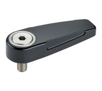HALDER 24100.0102 Loquet rotatif, noir, d1=M6